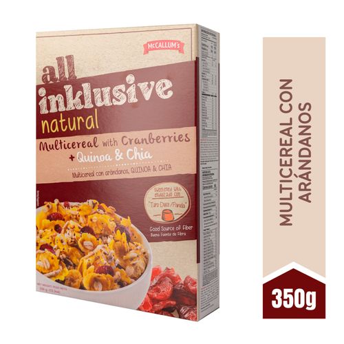 Multiceral natural Mc Callums All Inklusive, arándanos -350 g