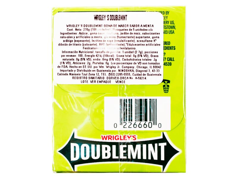 Chicle-Wrigley-Doublemint-15-Sticks-2-20584