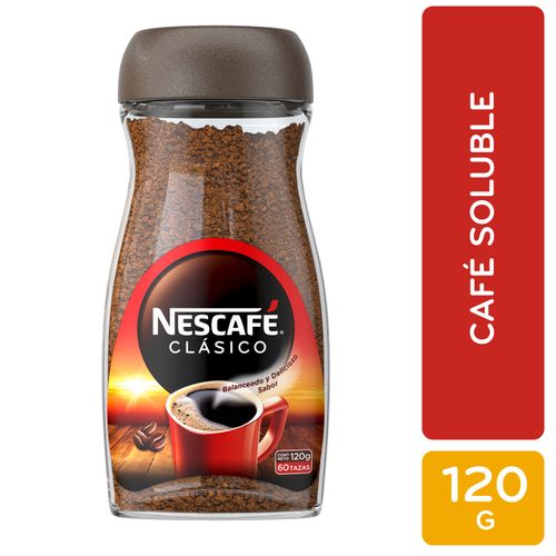 Nescafé® Clásico Café Instantáneo Frasco 120 g