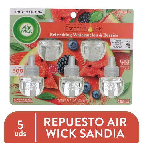 5pack Aw Elect Sandia Y Berries 100 ml