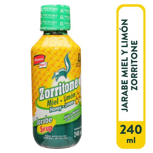 Zorritone Jarabe Miel Limon 240 ml