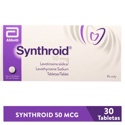 Synthroid 50 Mcg 30 Tbls