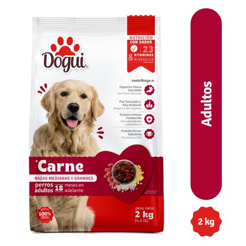 Alimento Dogui Perro Adulto Sabor Carne Y Arroz 18 Meses En Adelante - 2 kg