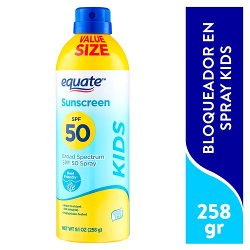 Bloqueador en Spay Equate, kids 50 -258 ml