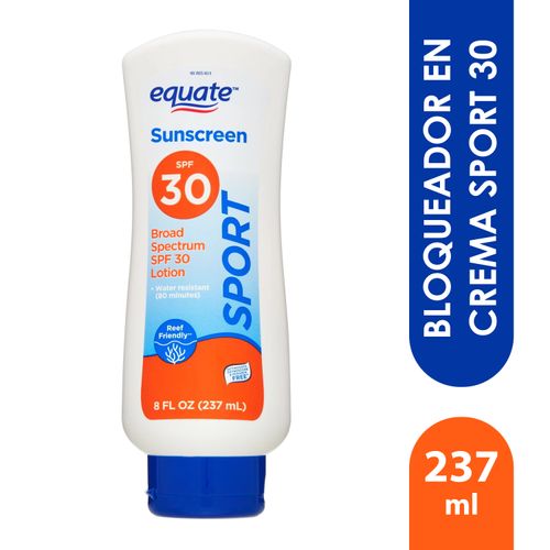 Bloqueador en crema Equate, Sport 30 -237 ml