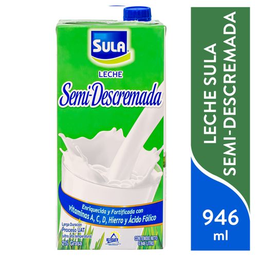 Leche Sula Semi Descremada Uht - 1000 ml