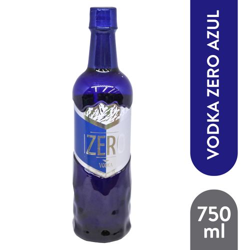 Vodka Zero Azul Botella 750 ml