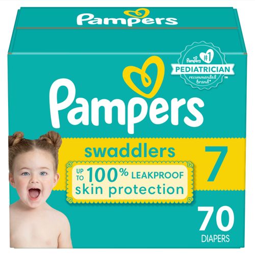Panal Pampers Swaddlers S7 Enormous - 70unidades