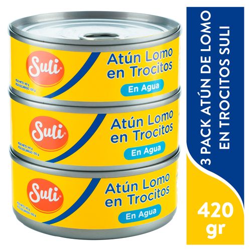 3 Pack Atún Suli En Agua - 140 g