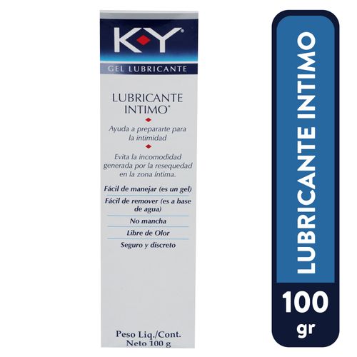 Gel Lubricante KY Para El Uso Intimo- 100 g