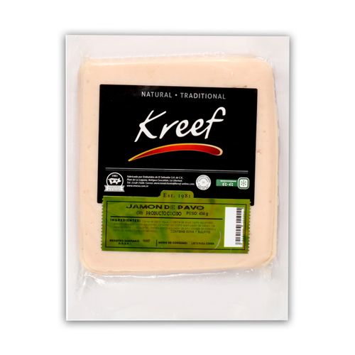 Jamón De Pavo Kreef, Delgado -454g