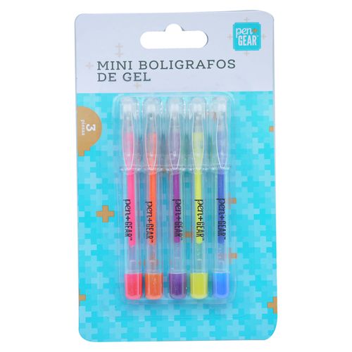 Mini Lapiceros Pen Gear De Gel -5 Piezas