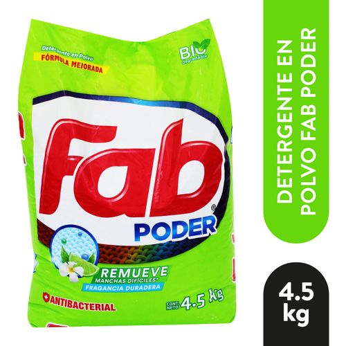 Detegente Fab, Antibacterial Limón -4500 g