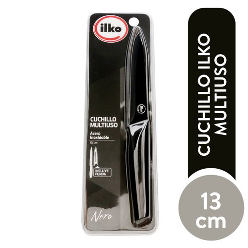 Cuchillo Ilko Multiuso Color Negro - 13 cm