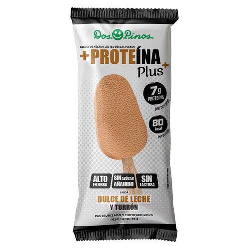 Paleta Dos Pinos Proteína Dulce de Leche Y Turrón - 75 g