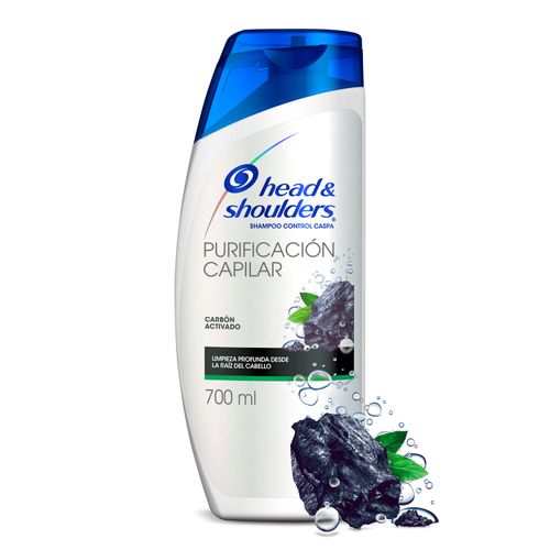 Shampoo Head & Shoulders Purificación Capilar Carbón Activado - 700 ml