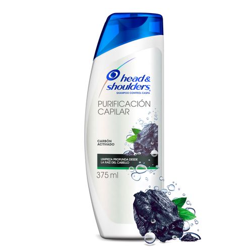 Shampoo Head & Shoulders Purificación Capilar Carbón Activado - 375 ml