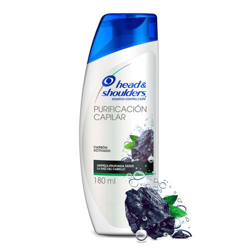 Shampoo Head & Shoulders Purificación Capilar Carbón Activado - 180 ml