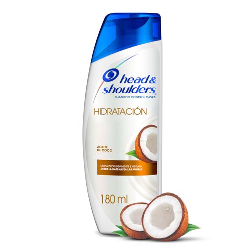 Shampoo Head & Shoulders Hidratación Aceite De Coco - 180 ml