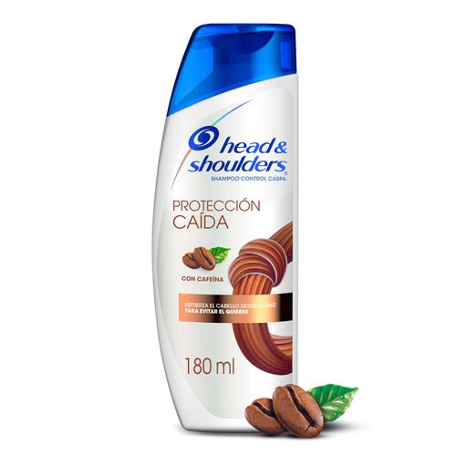 Shampoo Head & Shoulders Protección Caída Con Cafeína - 180 ml