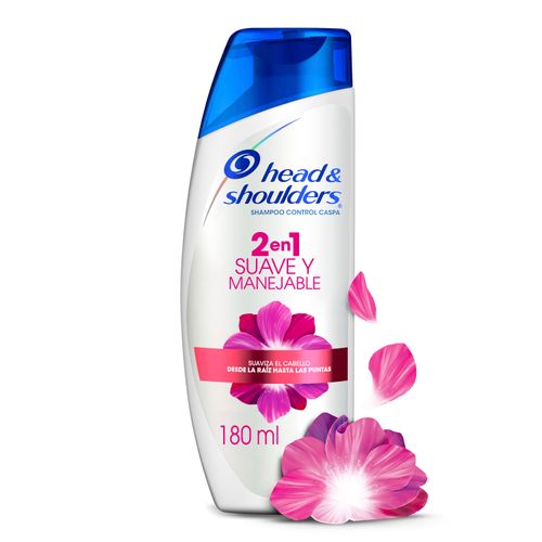 Shampoo 2En1 Head & Shoulders Suave Y Manejable - 180 ml