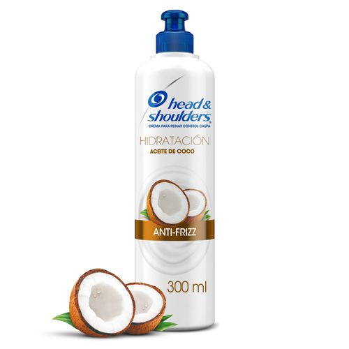 Crema Para Peinar Head & Shoulders Hidratación Anti-Frizz con Aceite De Coco - 300 ml