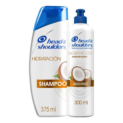 Shampoo + Crema para peinar Head & Shoulders Hidratación Aceite de Coco 375 ml + 300 ml