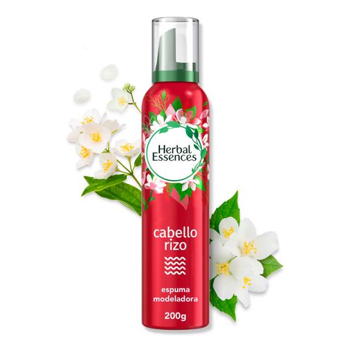 Espuma Modeladora Herbal Essences para Cabello Rizo - 200 g