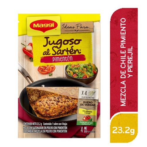 Sazonador Maggi Jugoso Al Sartén Pimentón Sobre - 23.2g