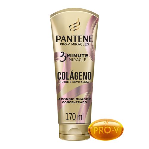 Acondicionador Pantene Pro-V 3 Minute Miracle Colágeno Nutre & Revitaliza Concentrado 170 ml