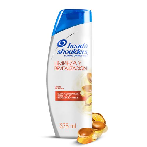 Shampoo  Head & Shoulders Aceite De Argán Limpieza Y Revitalización - 375 ml