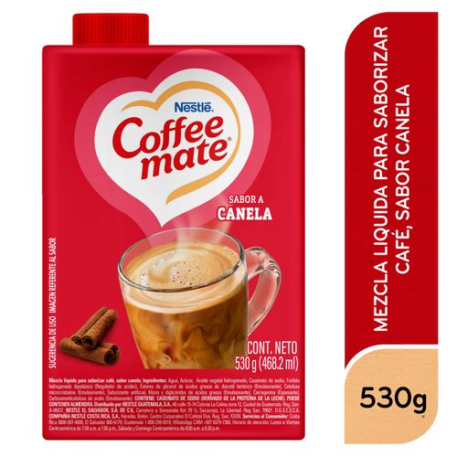 Crema Líquida Para Café Coffee-Mate Nestlé Sabor Canela - 530 g
