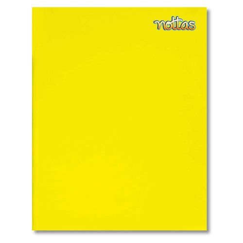 Cuaderno Nottas Grapado Amarillo Rayas - 80 Hojas