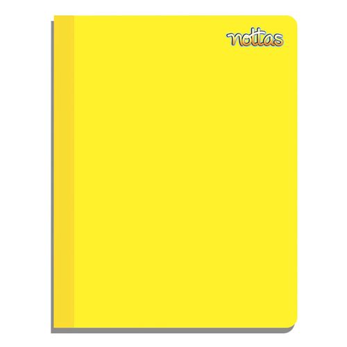 Cuaderno Nottas Cosido Grande  Rayas Color Amarillo - 100 Hojas