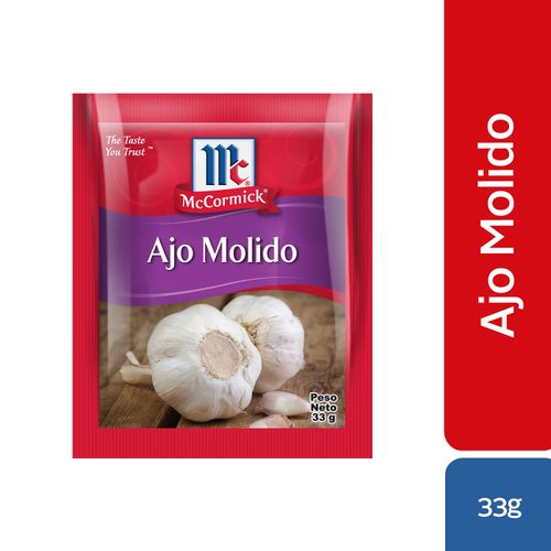 Ajo Puro Molido Mccormick Refill Pack - 33 g