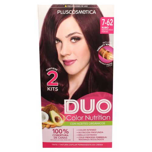 Tinte Duo Color 7 62 Rubi Med Rojo 230 ml