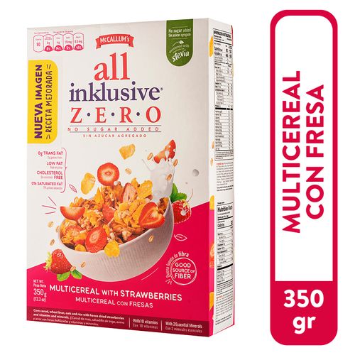 Cereal Multigrano Mc Callums All Inklusive, Fresa -350 g