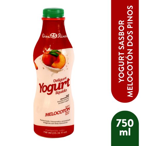 Yogurt Dos Pinos Liquido Melocotón - 750 ml