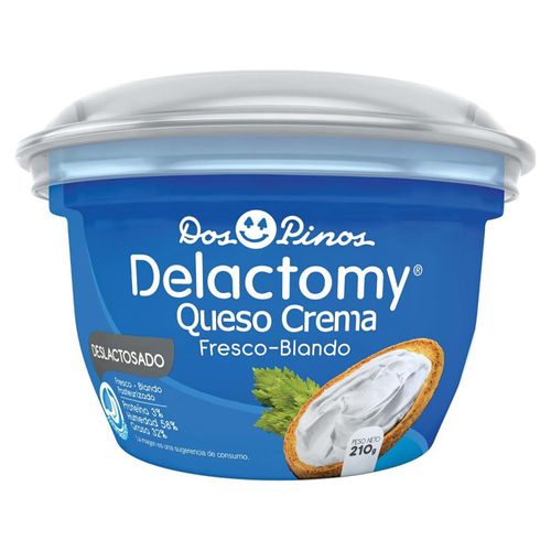 Queso Crema Dos Pinos Delactomy 210 Gr