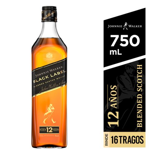 Whisky Johnnie Walker Black - 750 ml