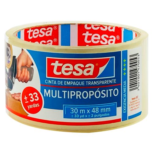 Cinta Empaque Tesa Transparente 30X48 1U