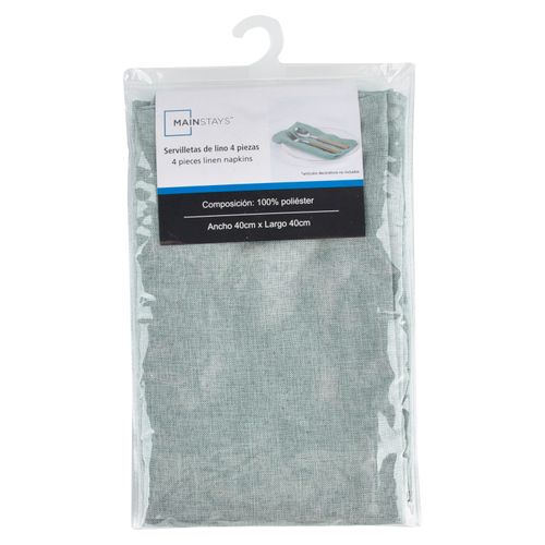 Servilletas Mainstays, de lino -4 uds