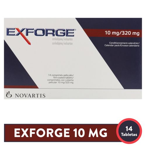 Exforge Fct 10 320 Mg 14 Comprimidos