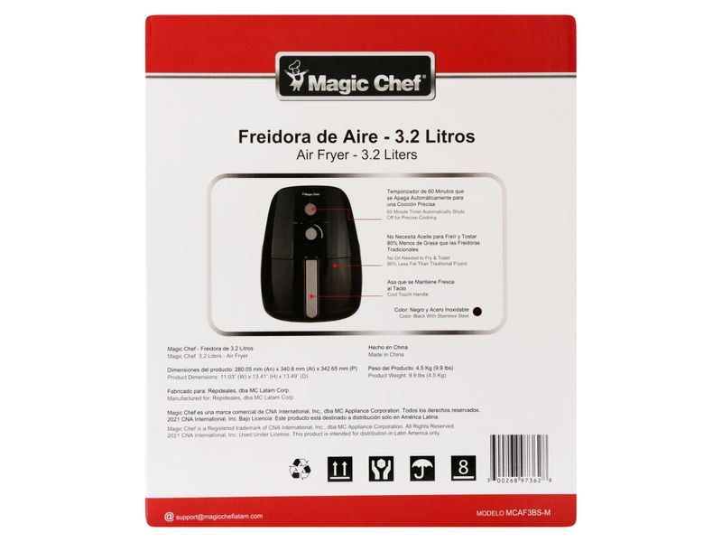 Magic-Chef-Freidora-De-Aire-13-Tazas-2-41364