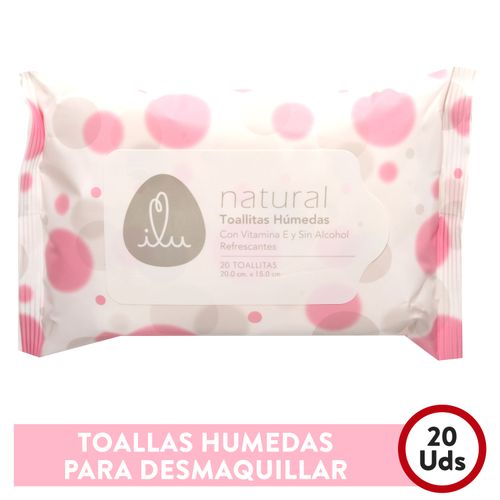 Toallas Humedas Ilu Natural 20Un