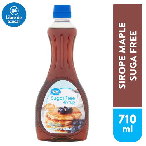 Sirope Great Value Maple Suga Free - 710ml