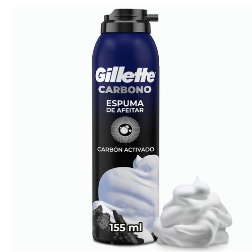 Espuma Para Afeitar Gillette Carbon Activo - 155 g