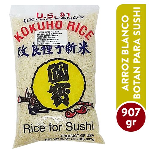 Arroz blanco Botan, para sushi -907g