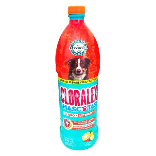 Limpiador Desinfectante Cloralex Mascotas Exteriores Botella - 950 ml