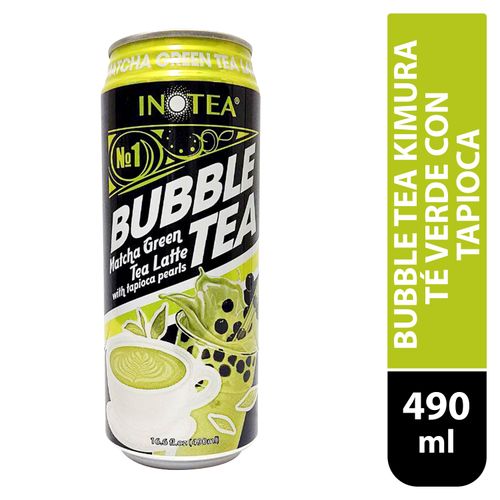Bebida Bubble Tea té verde con tapioca - 490 ml